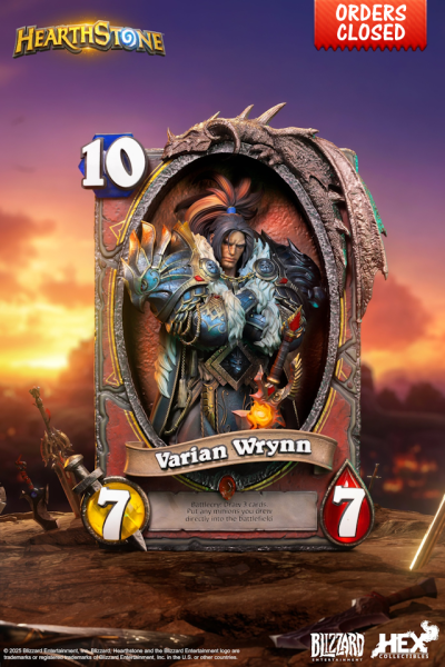 HEX Collectibles Hearthstone - Varian Wrynn Art Statue